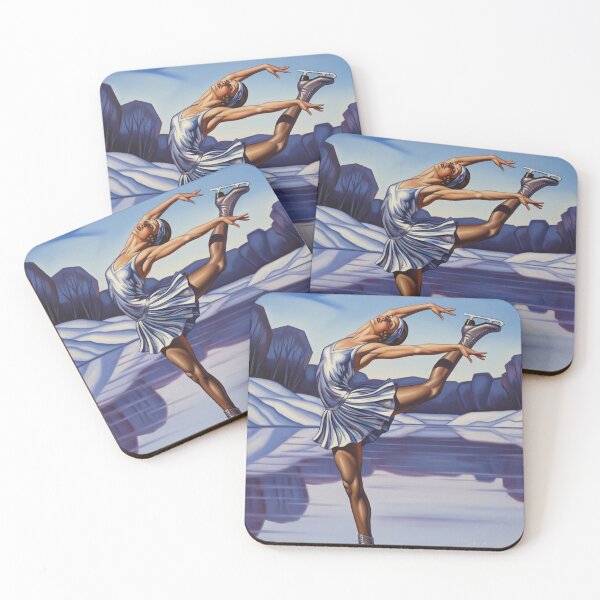 Item preview, LA PATINEUSE (The Skater) - Original Art Deco Artwork designed and sold by elektronen.