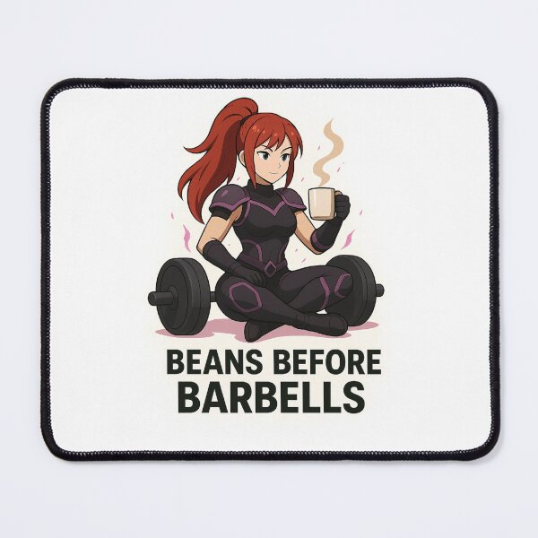 Item preview, Beans Before Barbells – Coffee & Gym Warrior Art designed and sold by SassySerina.