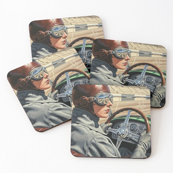Item preview, LA PILOTE DE COURSE (The Racing Driver) - Original Art Deco Artwork designed and sold by elektronen.