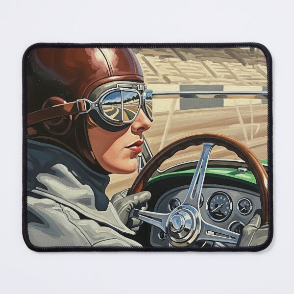 Item preview, LA PILOTE DE COURSE (The Racing Driver) - Original Art Deco Artwork designed and sold by elektronen.