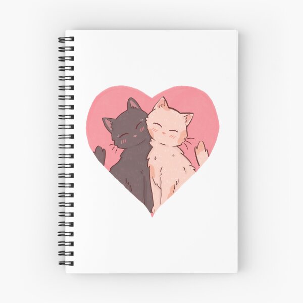 Item preview, Cute Cats in Love Heart Illustration designed and sold by LiseArtisti.