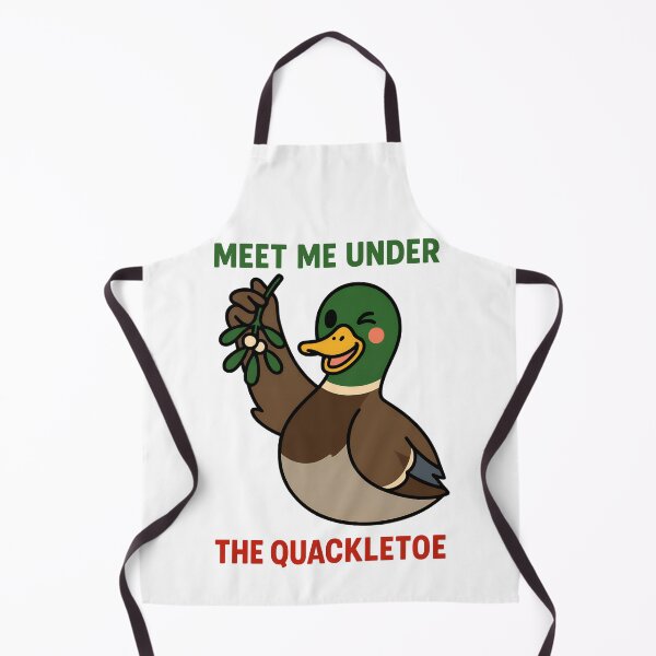 Item preview, Meet Me Under the Quackletoe Funny Christmas Duck designed and sold by TeeTimeTreasure.