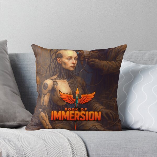 Book of Immersion, Rewired Throw Pillow