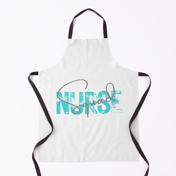 Item preview, Nurse Squad – Distressed Aqua Lettering with Script Grey Font Sticker & Tee designed and sold by Fig Tree Lane - Art &Tees.