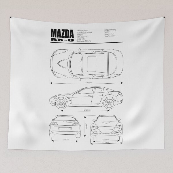 Item preview, RX-8 Blueprint Black designed and sold by VonnArt.