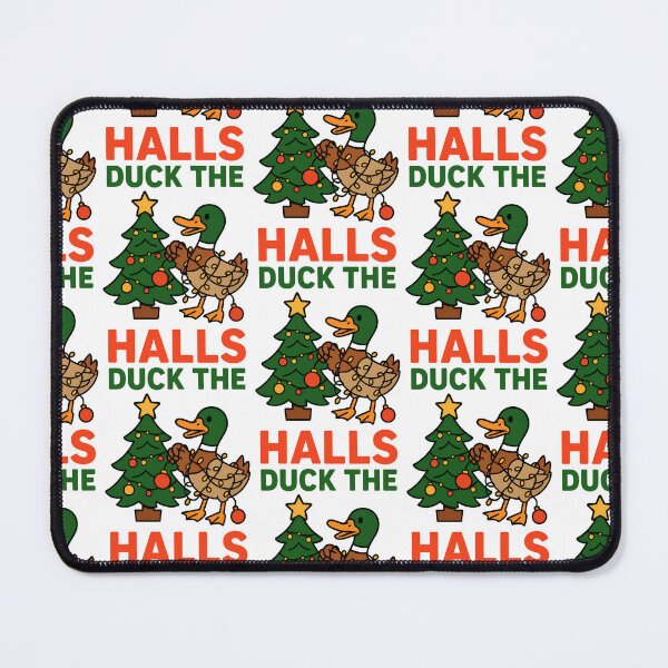 Item preview, Duck the Halls Funny Christmas Duck Pun designed and sold by TeeTimeTreasure.