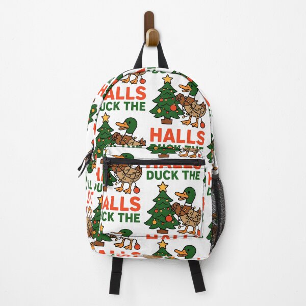 Item preview, Duck the Halls Funny Christmas Duck Pun designed and sold by TeeTimeTreasure.