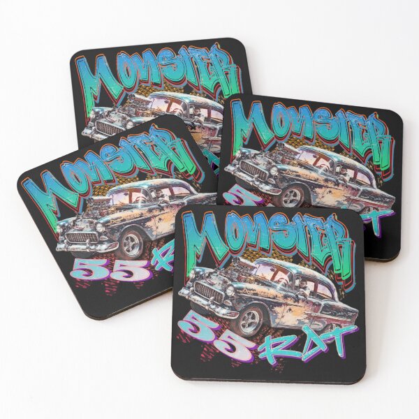 Item preview, Hotrod Muscle Car 55 Chevy Ed Roth Style distressed Ratrod designed and sold by AGED Limited.
