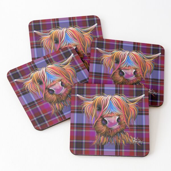 Item preview, HiGHLaND CoW PRiNT ' TaRTaN BRuCe P ' BY SHiRLeY MacARTHuR designed and sold by Shirley MacArthur Art.