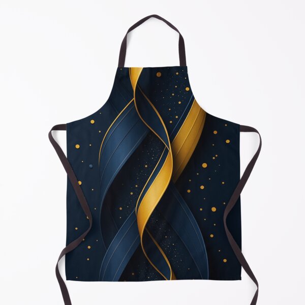 Item preview, Golden Navy Ribbon Twist – Abstract Elegant Design designed and sold by Bellassi.