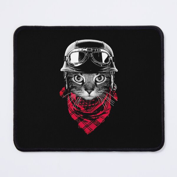 Item preview, biker cat designed and sold by DesignShopAD.