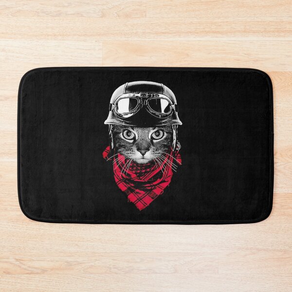 Item preview, biker cat designed and sold by DesignShopAD.