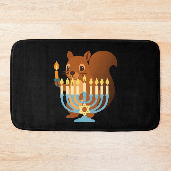 Item preview, Squirrel Menorah Jewish Hanukkah Chanukah Animal Lover Gift designed and sold by Colorfulman.