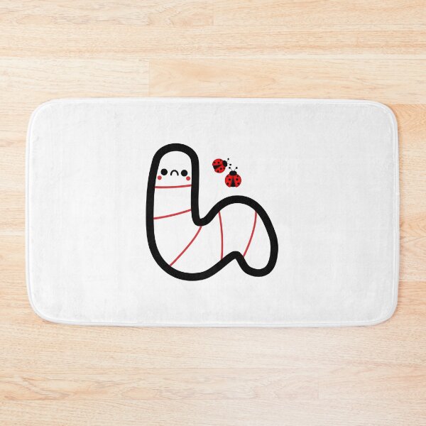 Item preview, Cute Worm and Ladybug Illustration designed and sold by TigerClawCo.