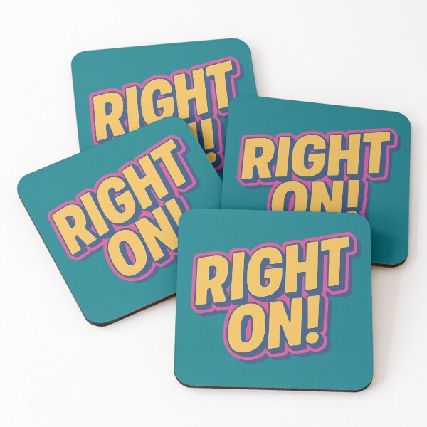 Item preview, Right On Retro Pop Typography Bold Positive designed and sold by ArtComixHaven.