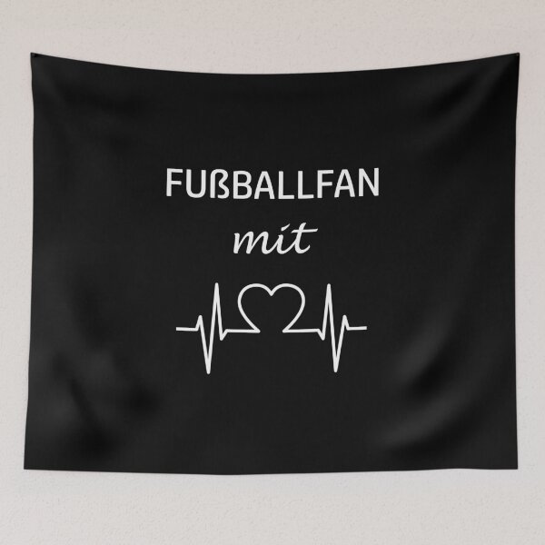 Item preview, Football fan with heart designed and sold by motifsbyth.