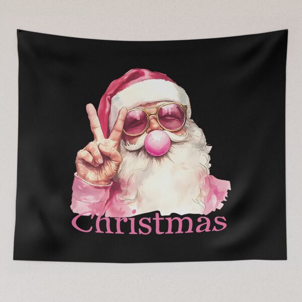 Item preview, Cute Retro Santa Christmas Blowing Bubble Gum Vintage Girly designed and sold by viannkemarad.