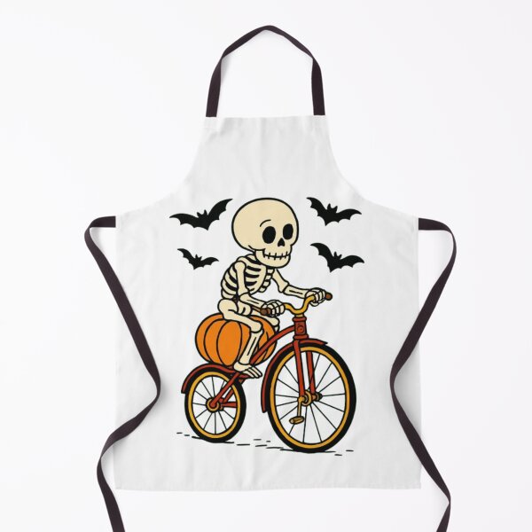 Item preview, Skeleton with pumpkin on a bicycle designed and sold by point-of-sale.
