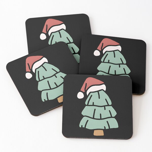 Item preview, Christmas Tree With A Santa Hat designed and sold by alishaocstacy.