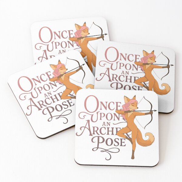 Item preview, Fox Archer Pose Yoga | Once Upon a Perfect Pose Fantasy Design designed and sold by Mirosi-S.