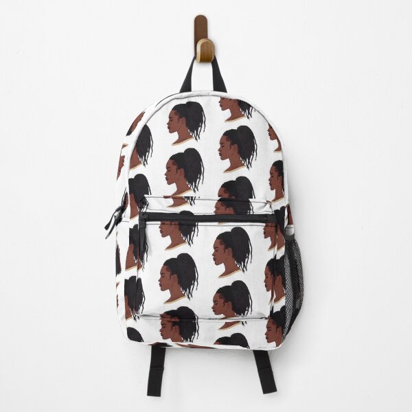 Item preview, Classy Black Woman with Rasta Hair – Afrocentric Side Profile Art designed and sold by OsasChild.