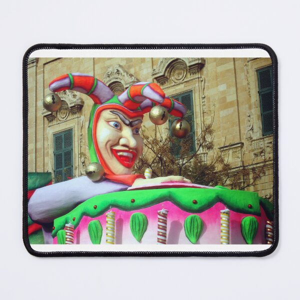 Item preview, Vibrant Carnival Statue of a Jester in a Festive Setting designed and sold by Nmallia.