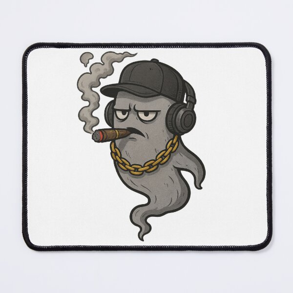 Item preview, Ghost with cigar and gold chain designed and sold by point-of-sale.