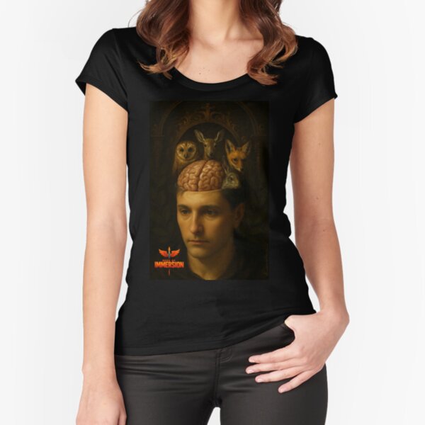 Book of Immersion, the Animals are Watching  Fitted Scoop T-Shirt