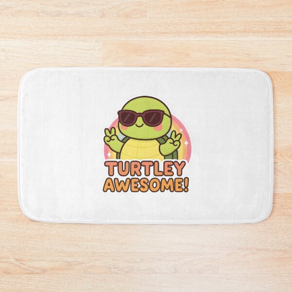 Item preview, Turtley Awesome – Retro Kawaii Turtle Illustration designed and sold by OsasChild.