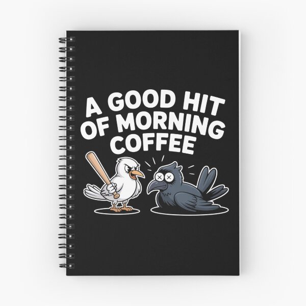 Item preview, A Good Hit of Morning Coffee – Cartoon Bird Tee designed and sold by GlessedUp.