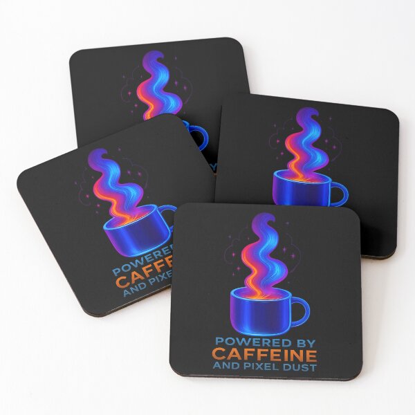 Item preview, Powered by Caffeine and Pixel Dust Design designed and sold by FadedWorkshop.