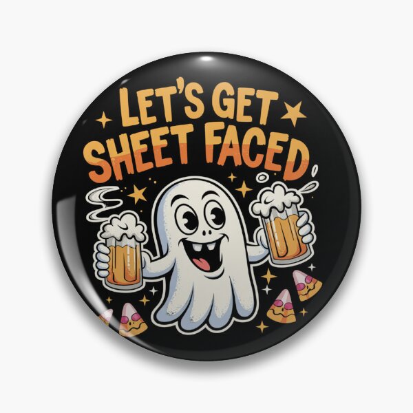 Item preview, Let's Get Sheet Faced: This fun and vibrant T-shirt design is a perfect fit for a Halloween party. designed and sold by Grang Art Artistic Designs.