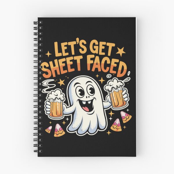 Item preview, Let's Get Sheet Faced: This fun and vibrant T-shirt design is a perfect fit for a Halloween party. designed and sold by Camel & Quirk.
