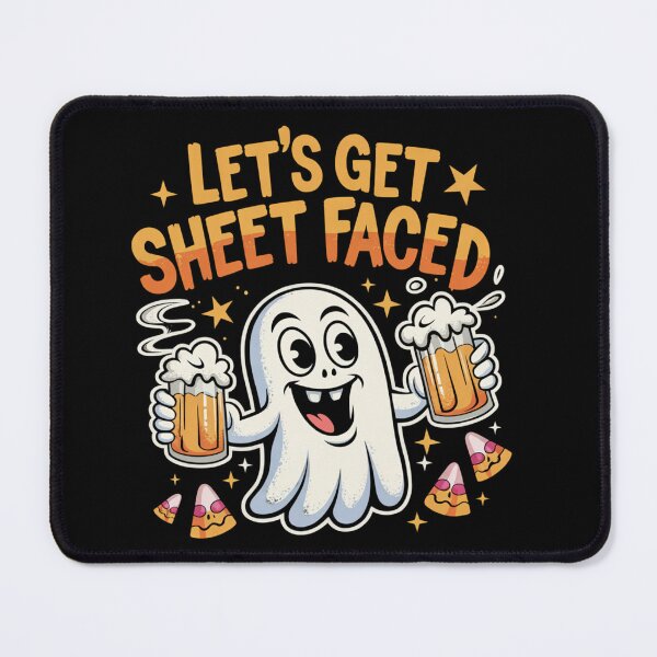 Item preview, Let's Get Sheet Faced: This fun and vibrant T-shirt design is a perfect fit for a Halloween party. designed and sold by Grang Art Artistic Designs.