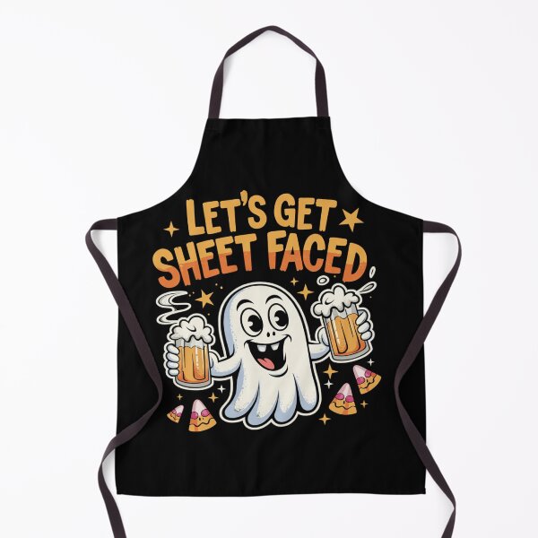 Item preview, Let's Get Sheet Faced: This fun and vibrant T-shirt design is a perfect fit for a Halloween party. designed and sold by Grang Art Artistic Designs.