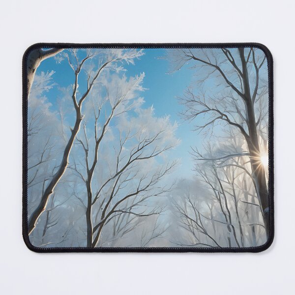 Item preview, Sunlit Frosted Trees designed and sold by HorizonHues.