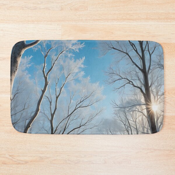 Item preview, Sunlit Frosted Trees designed and sold by HorizonHues.