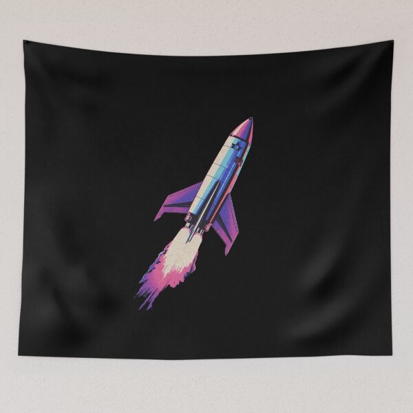 Item preview, Take Me to the Stars – Retro Rocket Design designed and sold by Merch By Style.