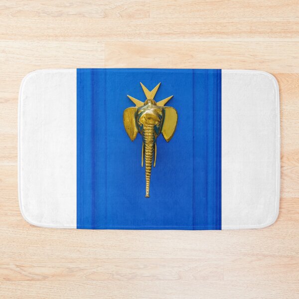 Item preview, Vintage Brass Door Knocker with Ornate Design on Wooden Door designed and sold by Nmallia.