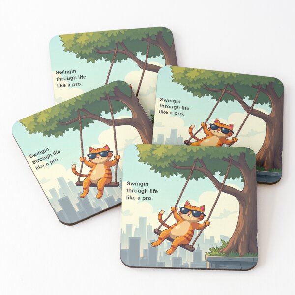 Item preview, Cool cat in swing mode designed and sold by Core Collective By Vetra™.