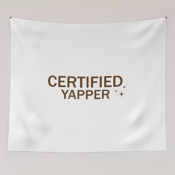 Item preview, Certified Yapper Funny Quote – Bold Typography Design designed and sold by designsoftinaa.