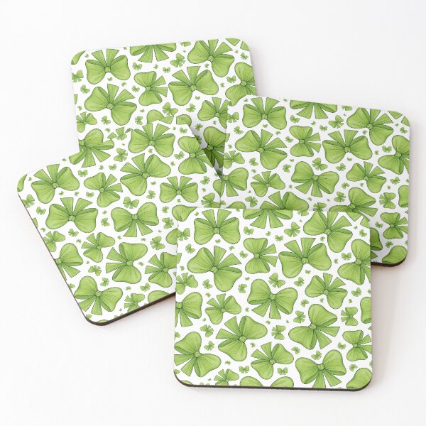 Item preview, Pattern of green bows designed and sold by Cherevan.
