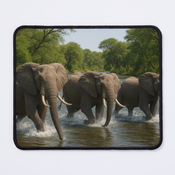 Item preview, Elephant walking in the middle of the water designed and sold by Chaiyanont.