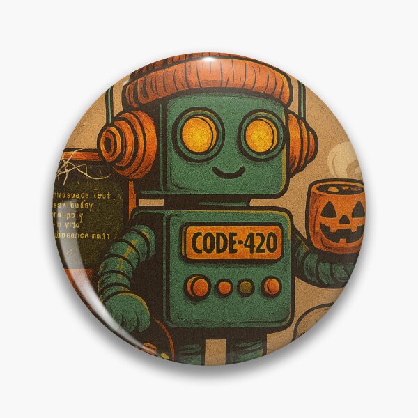 Artikelvorschau, Vintage Halloween Entwickler Roboter entworfen und verkauft von Lyvion design.