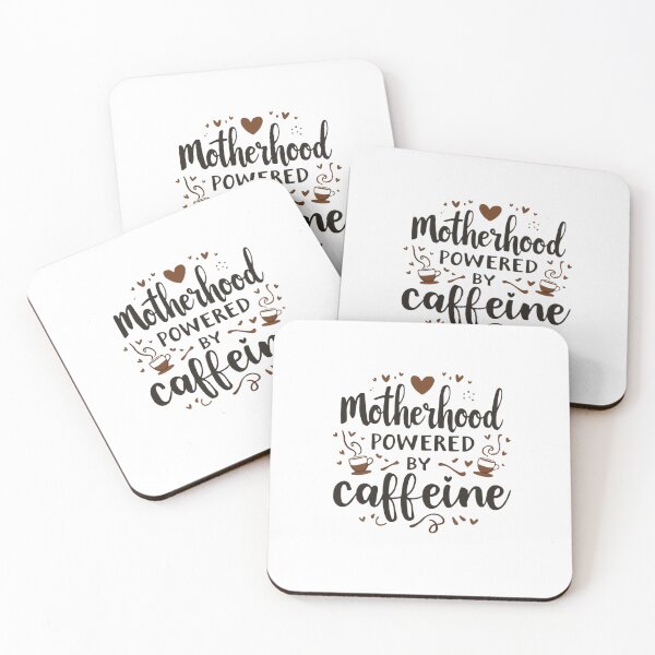 Item preview, funny mom giftful design - motherhood powered by caffeine  designed and sold by Happyhoo1.