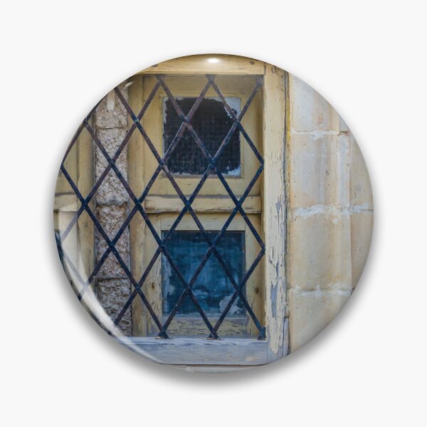 Item preview, A Rustic Architectural Stone Window with Iron Grid Details for Security designed and sold by Nmallia.