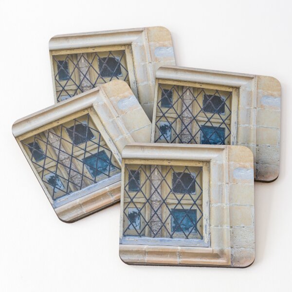 Item preview, A Rustic Architectural Stone Window with Iron Grid Details for Security designed and sold by Nmallia.