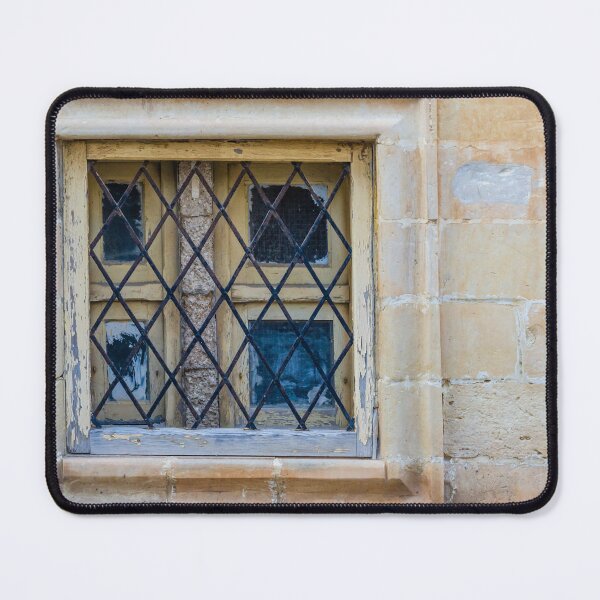 Item preview, A Rustic Architectural Stone Window with Iron Grid Details for Security designed and sold by Nmallia.