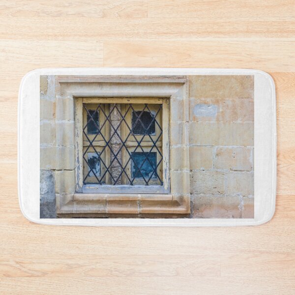 Item preview, A Rustic Architectural Stone Window with Iron Grid Details for Security designed and sold by Nmallia.