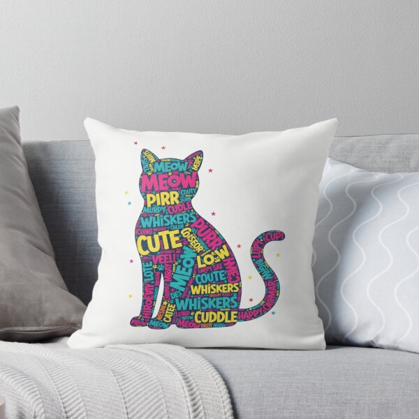 Item preview, A Purr-fect Typography Cat Illustration designed and sold by MedIA-store.